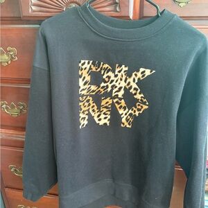 DKNY Sport Black Top with Leopard Logo